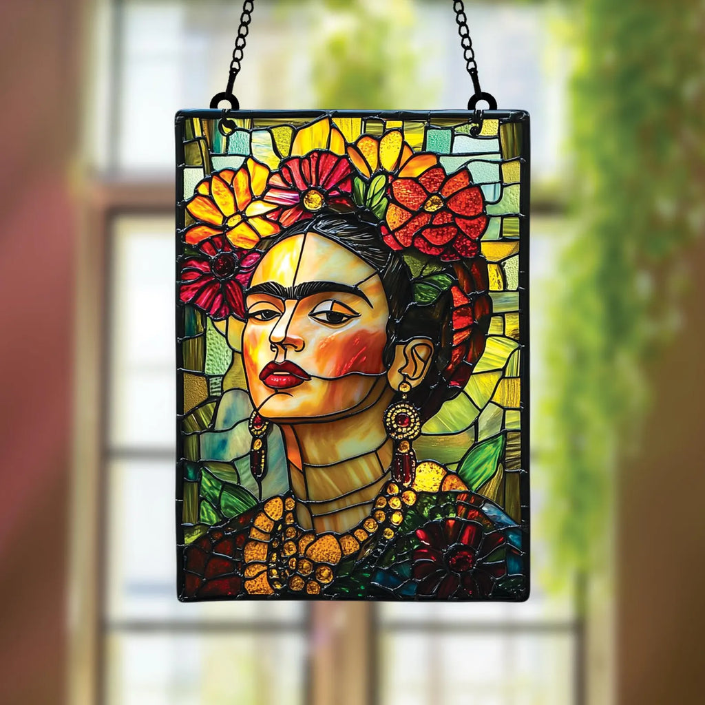 Colorful Feminist Ripple Acrylic Suncatcher