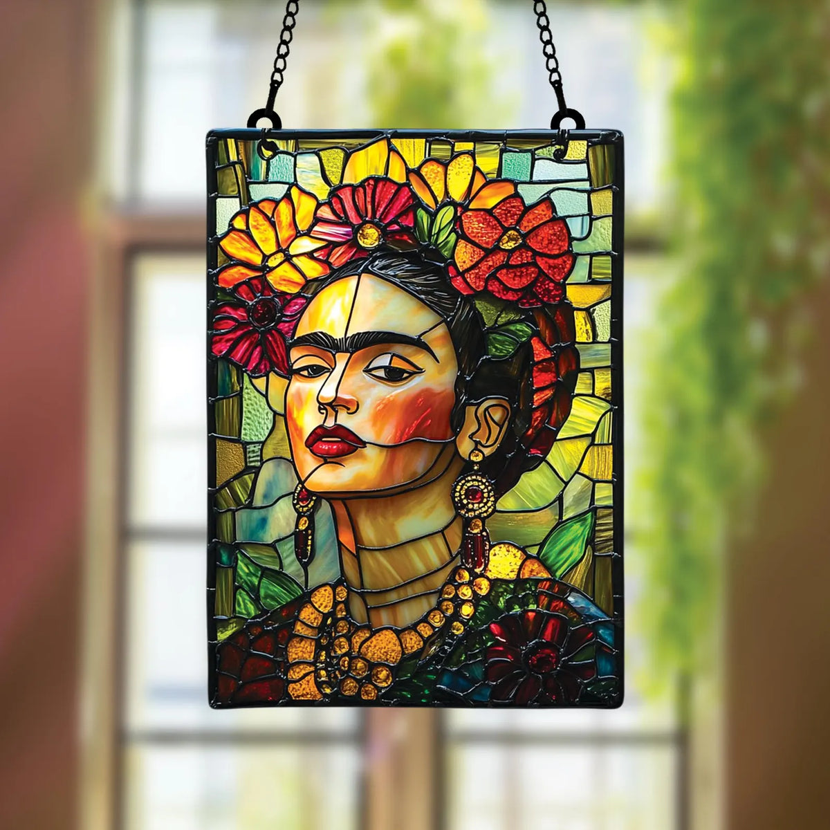 Colorful Feminist Ripple Acrylic Suncatcher