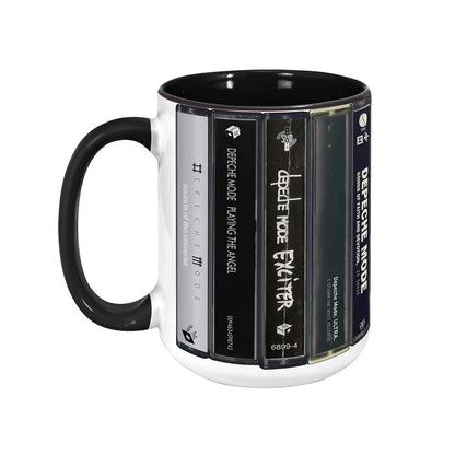 Depeche Mode Albums Cassette Retro Collection Accent Mug