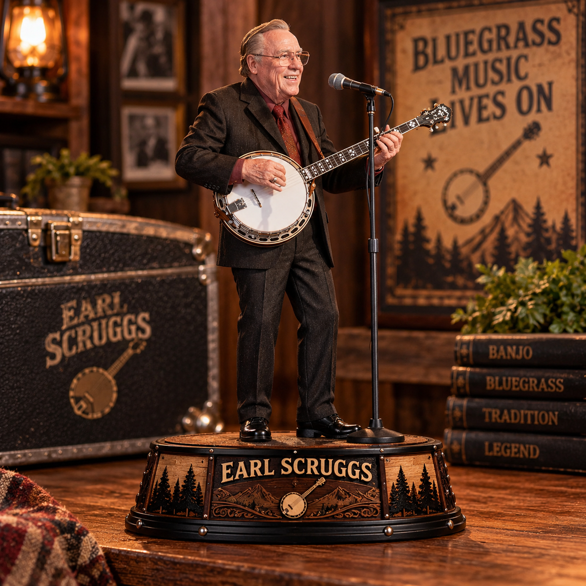 Earl Scruggs – Bluegrass Banjo Legend Inspired Acrylic Plaque