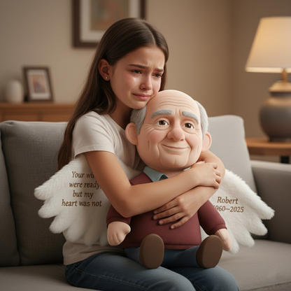 My Heart Was Not Ready – Personalized Memorial Shape Pillow