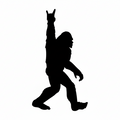 Bigfoot Rock On Sticker