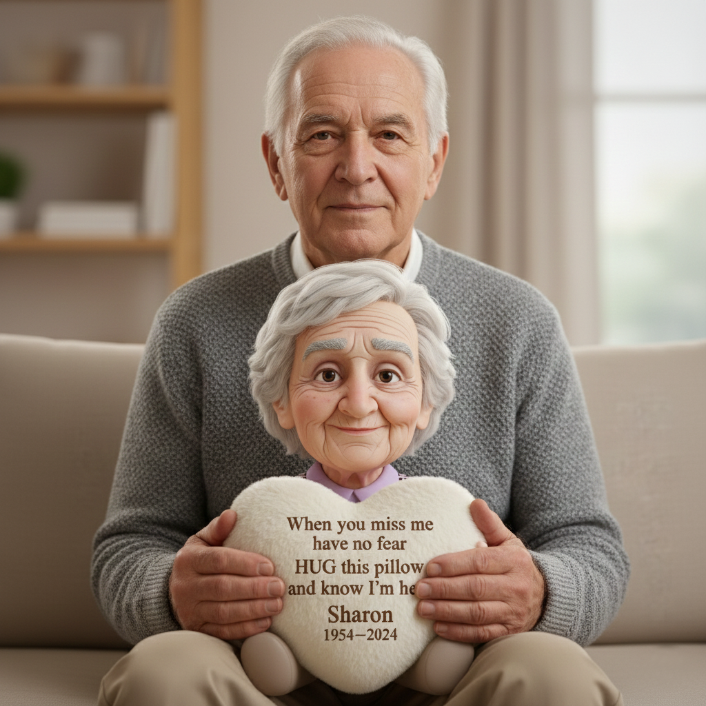When You Miss Me – Personalized Memorial Shaped Pillow
