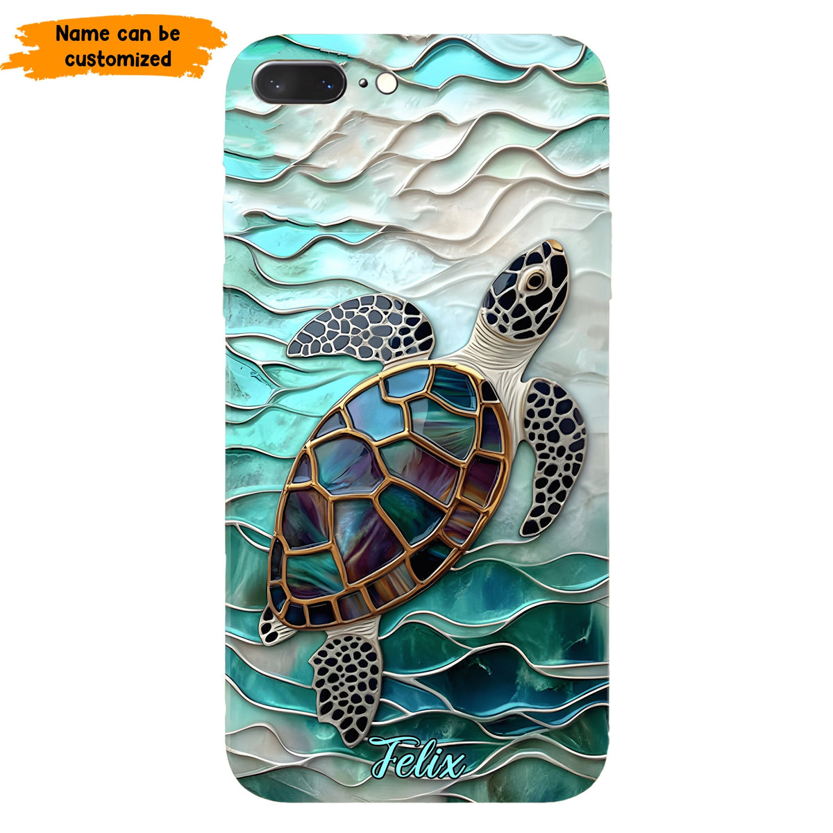 Personalized Sea Turtle Ocean Phone Case