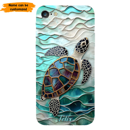 Personalized Sea Turtle Ocean Phone Case