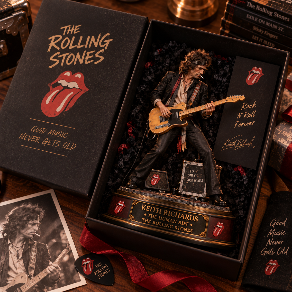 Ronnie Wood The Rolling Stones – Collectible Acrylic Plaque Table Decor