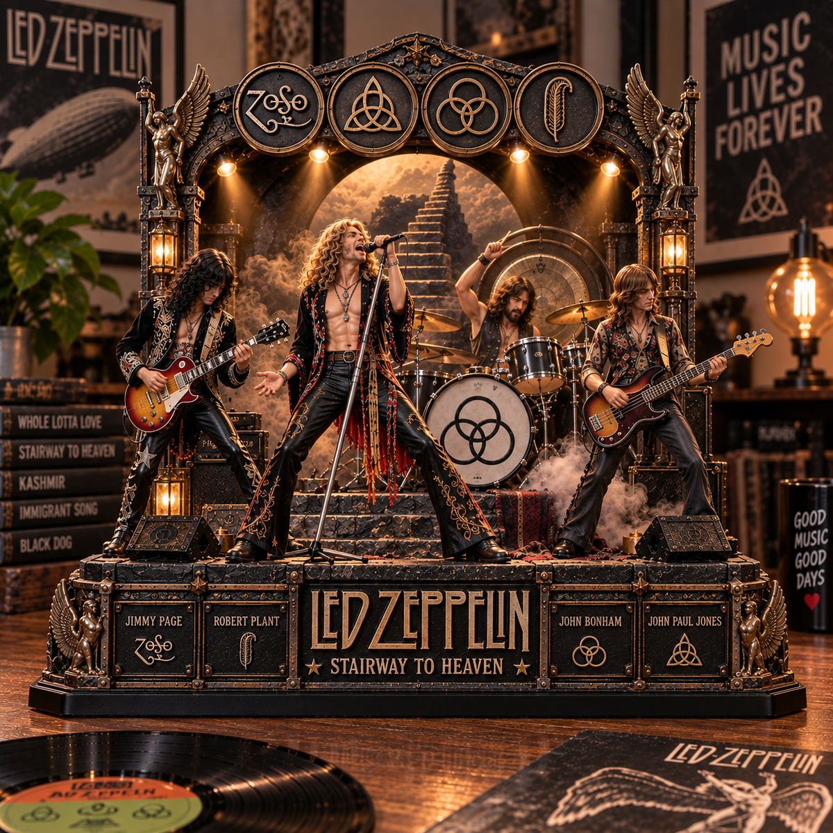 Led Zeppelin Stairway to Heaven – Collectible Acrylic Plaque Table Decor