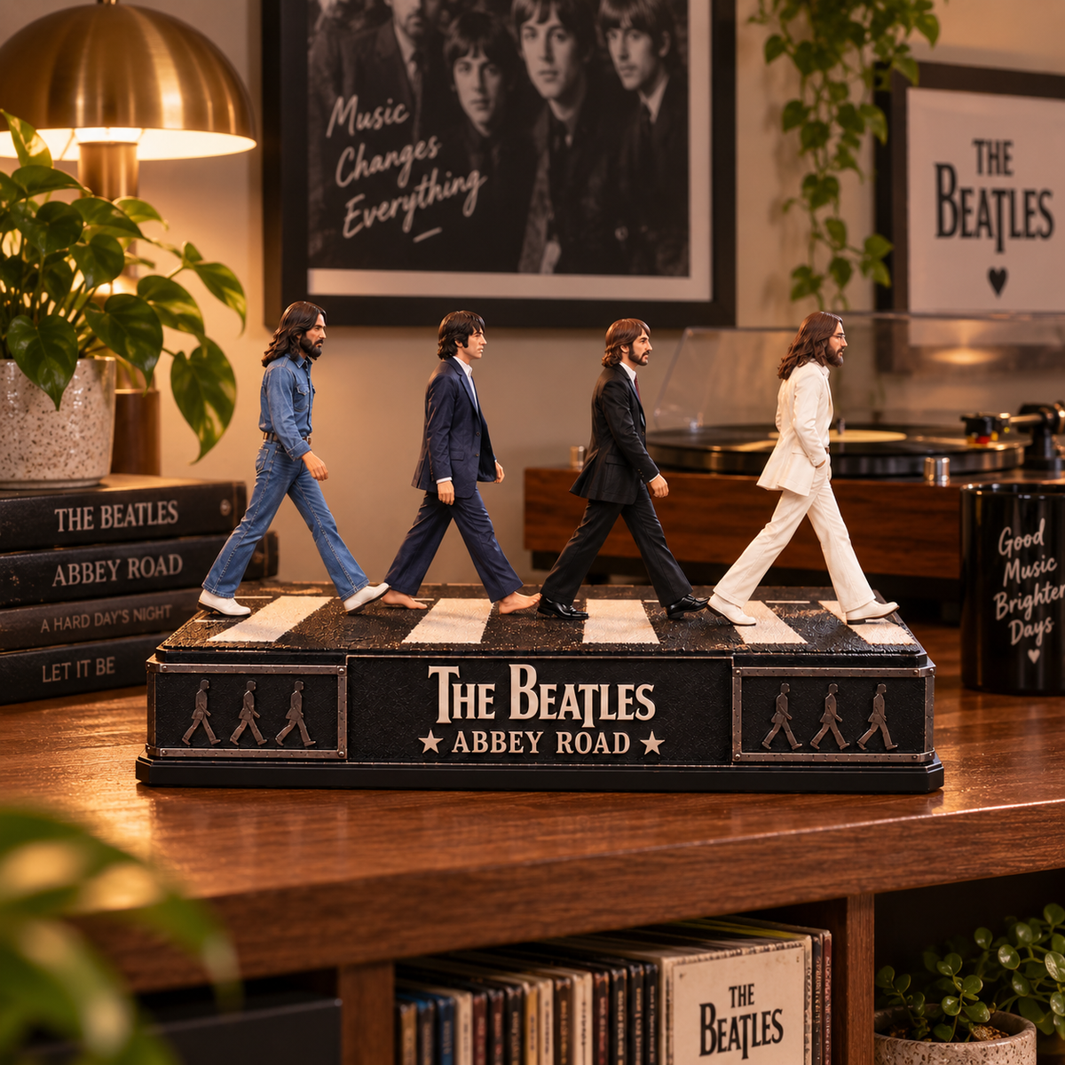 The Beatles Abbey Road – Collectible Acrylic Plaque Table Decor