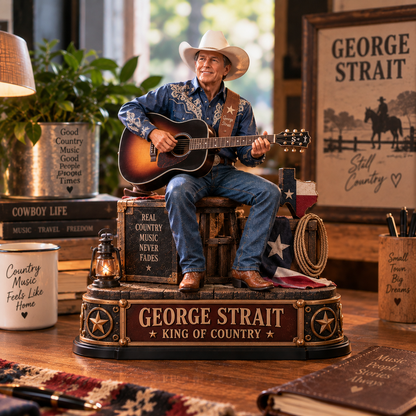 George Strait King of Country – Collectible Acrylic Plaque Table Decor
