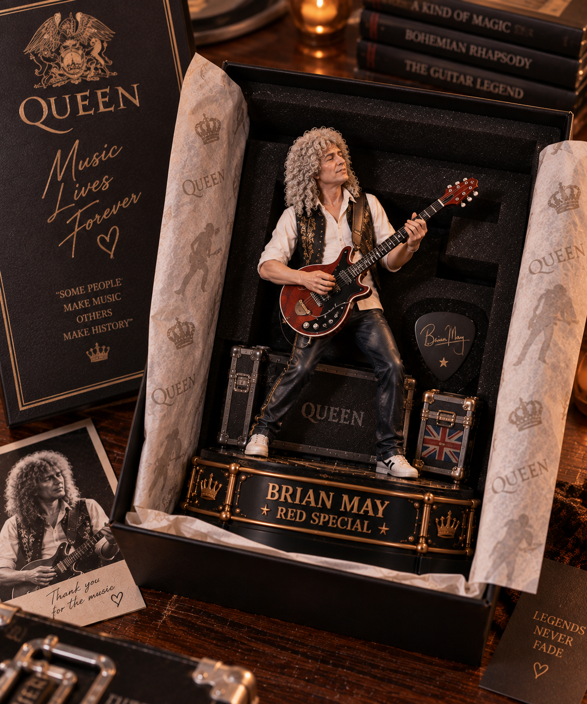 Brian May Red Special – Collectible Acrylic Plaque Table Decor