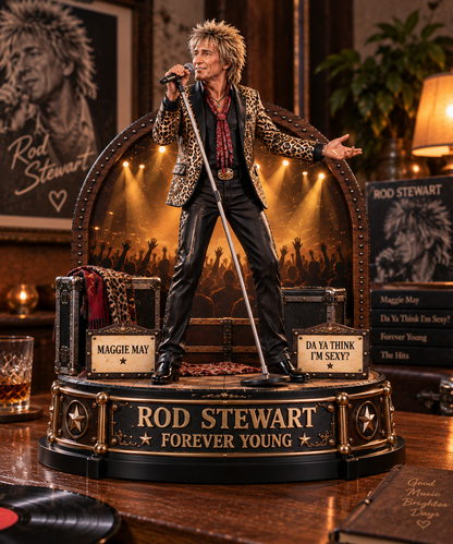 Rod Stewart Forever Young – Collectible Acrylic Plaque Table Decor
