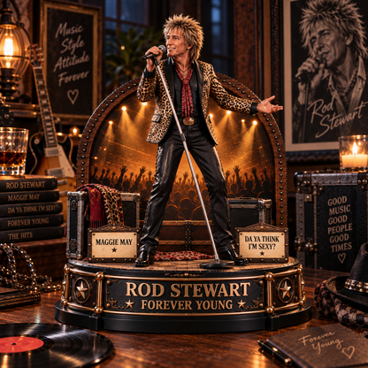 Rod Stewart Forever Young – Collectible Acrylic Plaque Table Decor