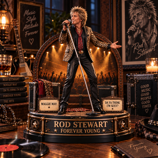 Rod Stewart Forever Young – Collectible Acrylic Plaque Table Decor