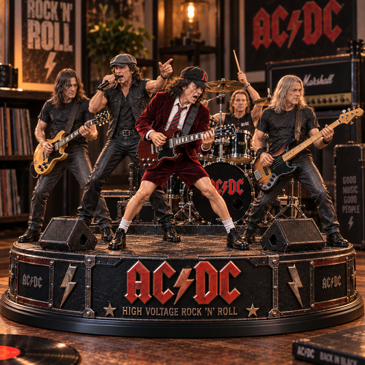 AC/DC High Voltage Rock ’N’ Roll – Collectible Acrylic Plaque Table Decor