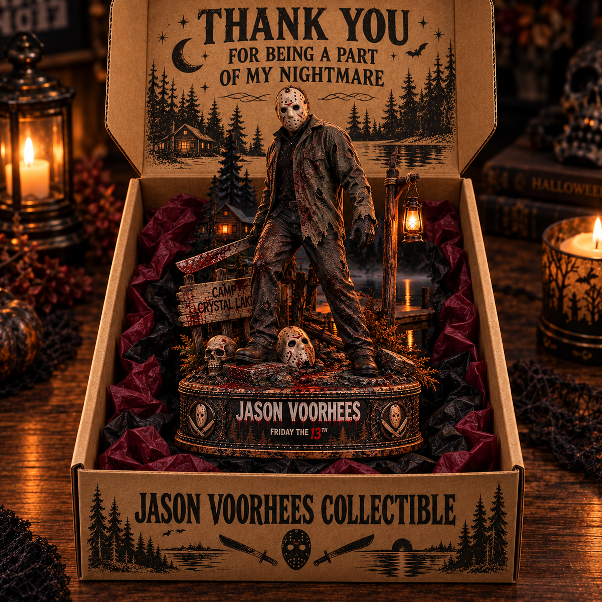Jason Voorhees Camp Crystal Lake - Horror Collectible Table Decor