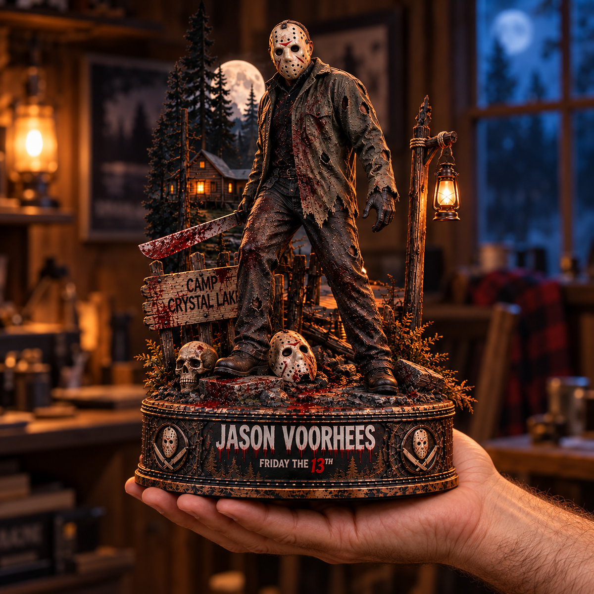 Jason Voorhees Camp Crystal Lake - Horror Collectible Table Decor