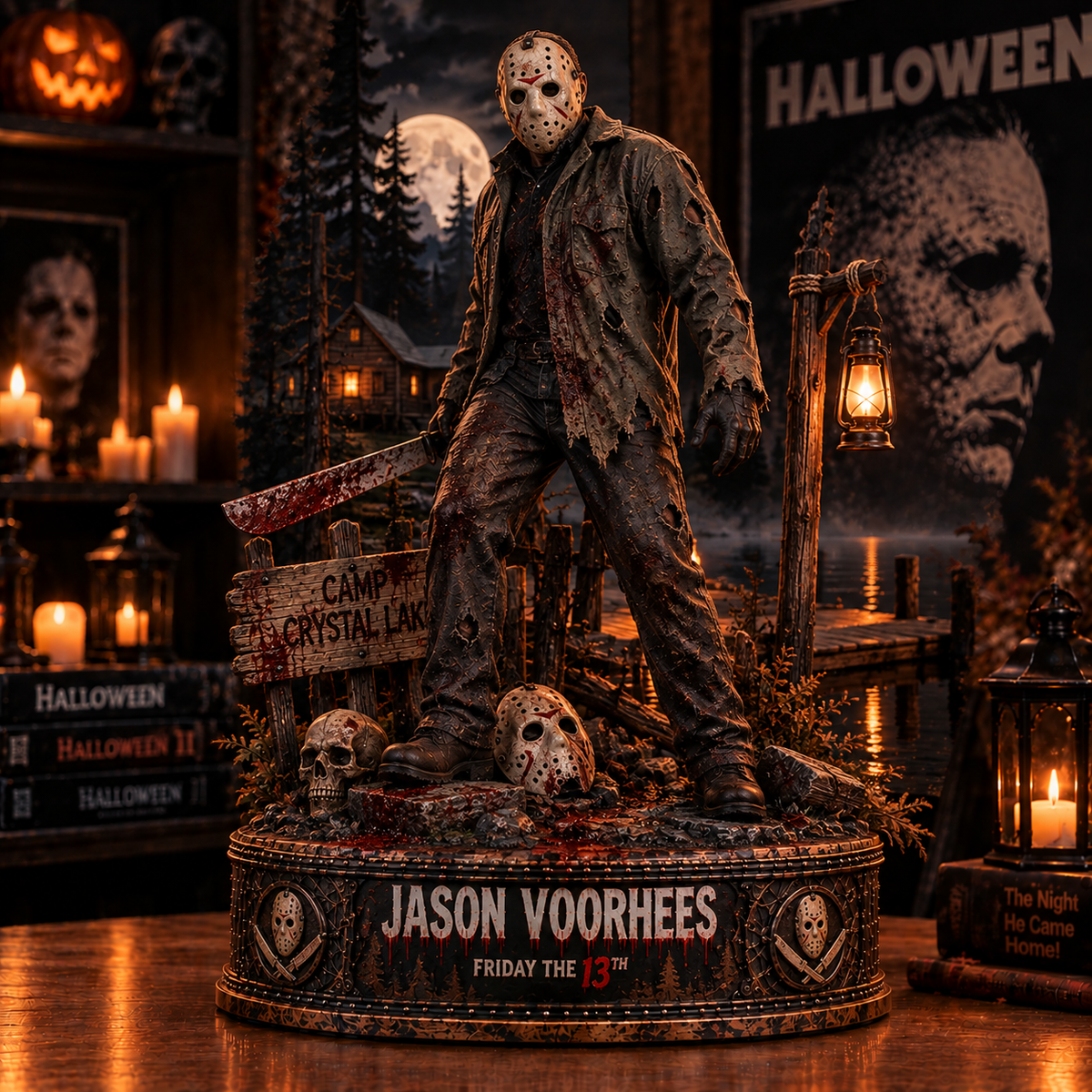 Jason Voorhees Camp Crystal Lake - Horror Collectible Table Decor