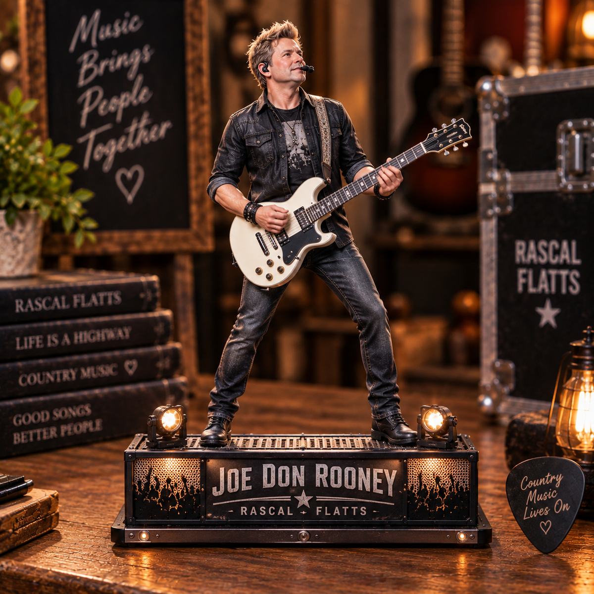 Joe Don Rooney – Rascal Flatts Country Music Inspired Acrylic Plaque