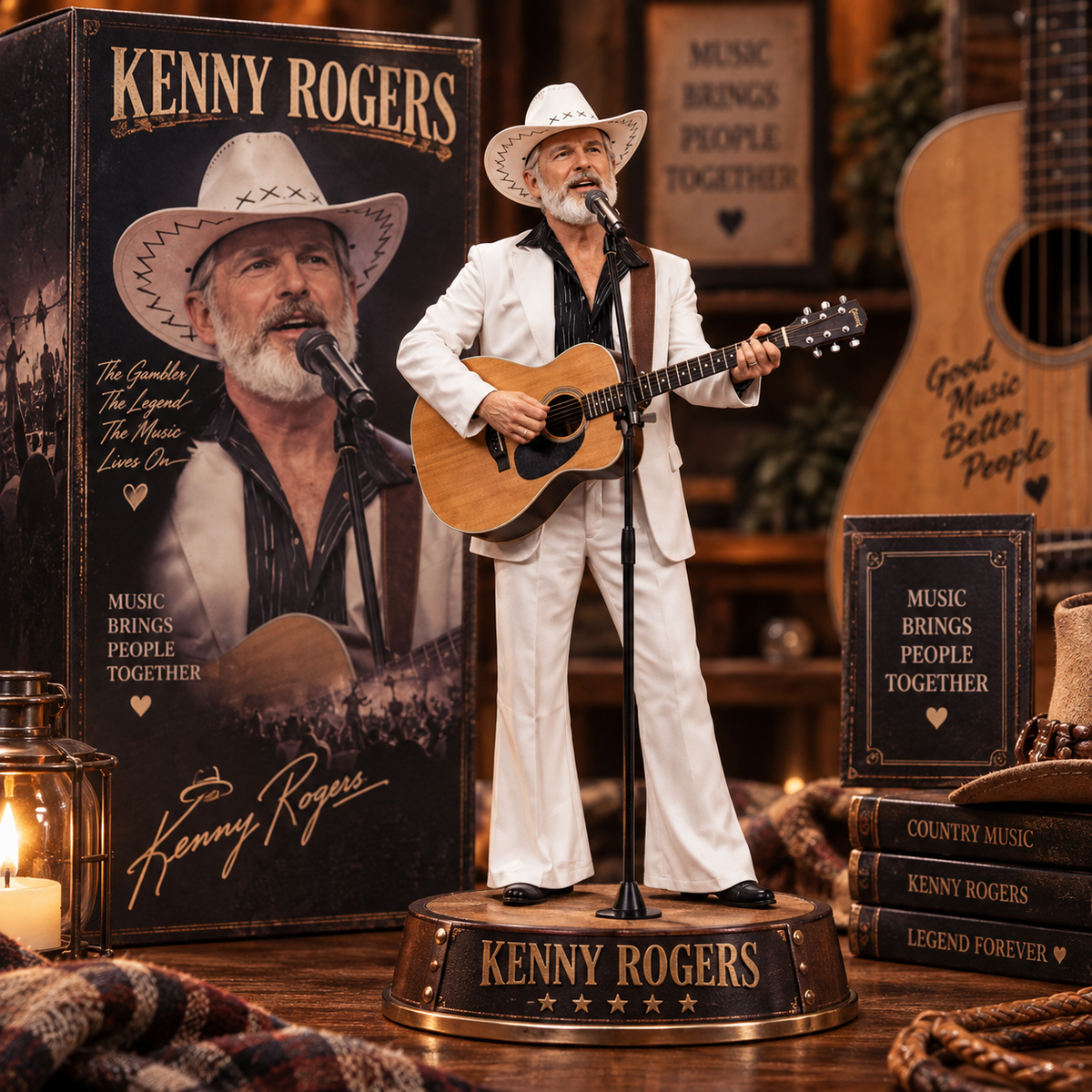 Kenny Rogers – The Gambler Country Music Inspired Acrylic Plaque
