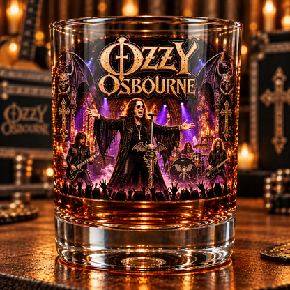 Ozzy Osbourne – Prince of Darkness Inspired Whiskey Glass