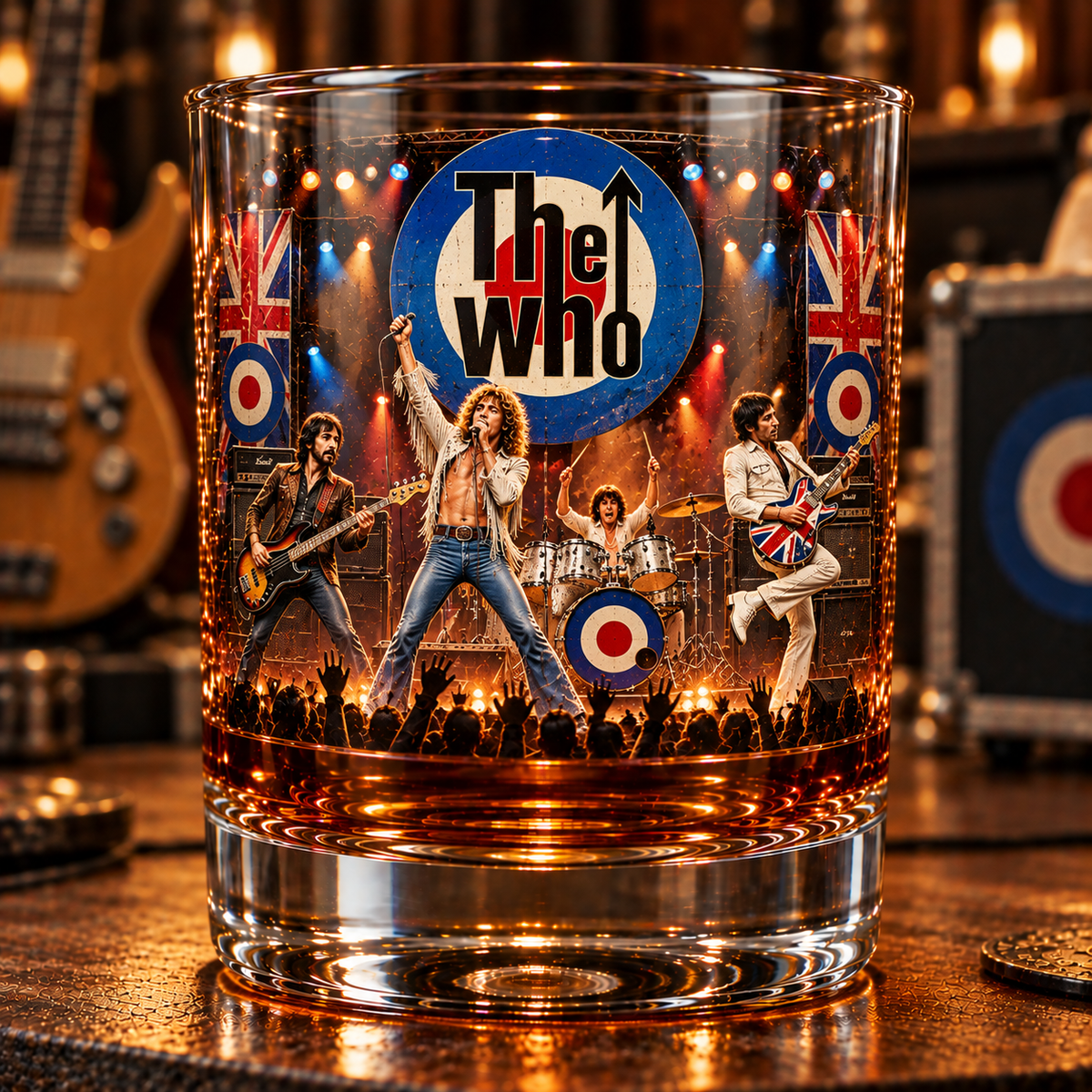 The Who – Legendary British Rock Band Inspired Whiskey Glass