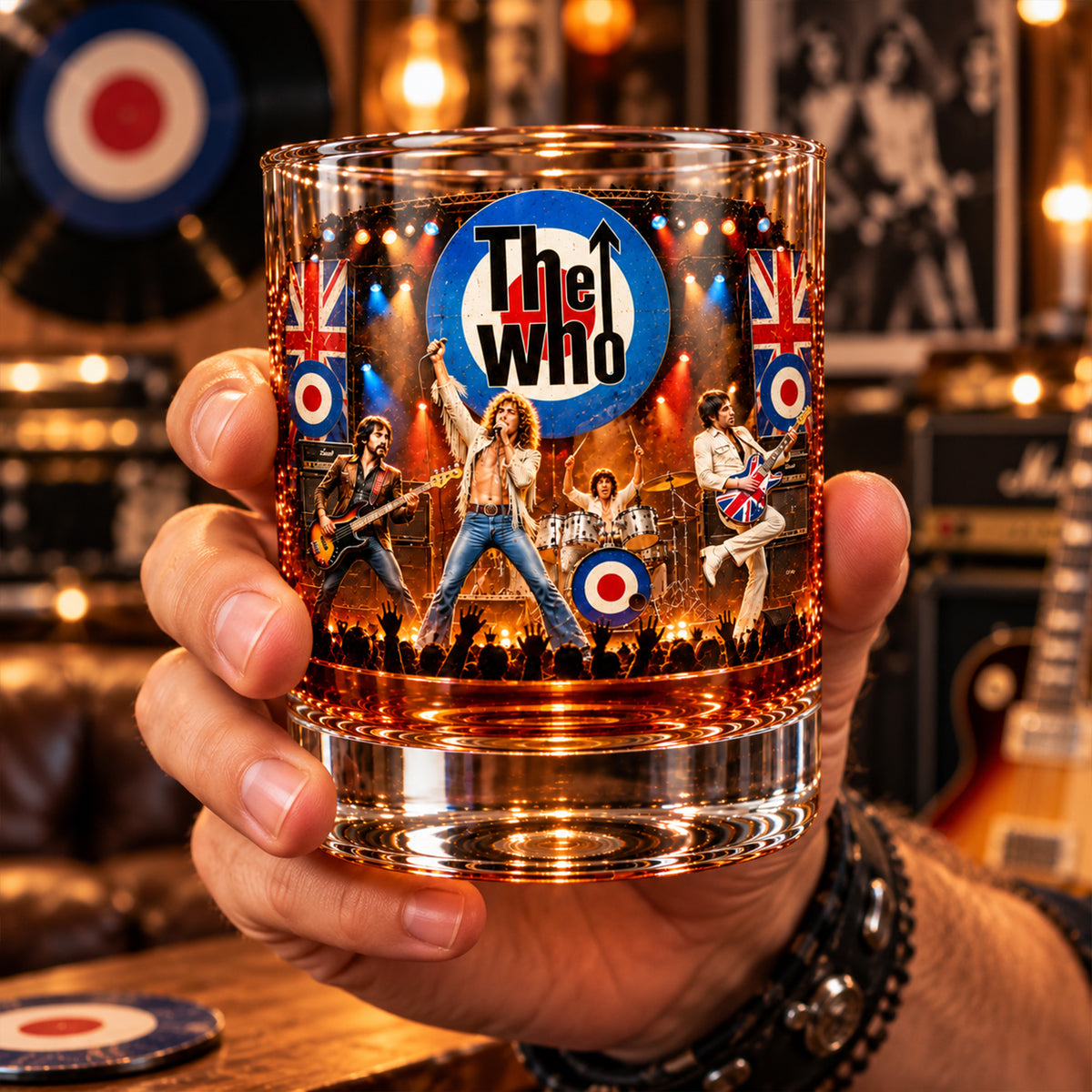 The Who – Legendary British Rock Band Inspired Whiskey Glass