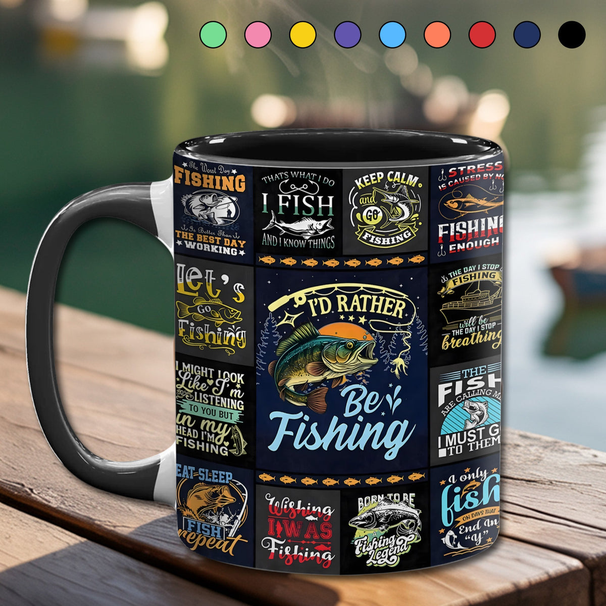 Fishing Collection Accent Mug