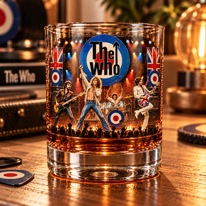 The Who – Legendary British Rock Band Inspired Whiskey Glass