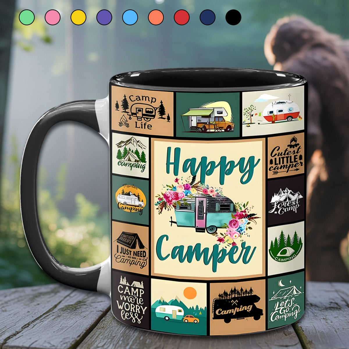 Happy Camper - The Camping Vintage Collection Accent Mug