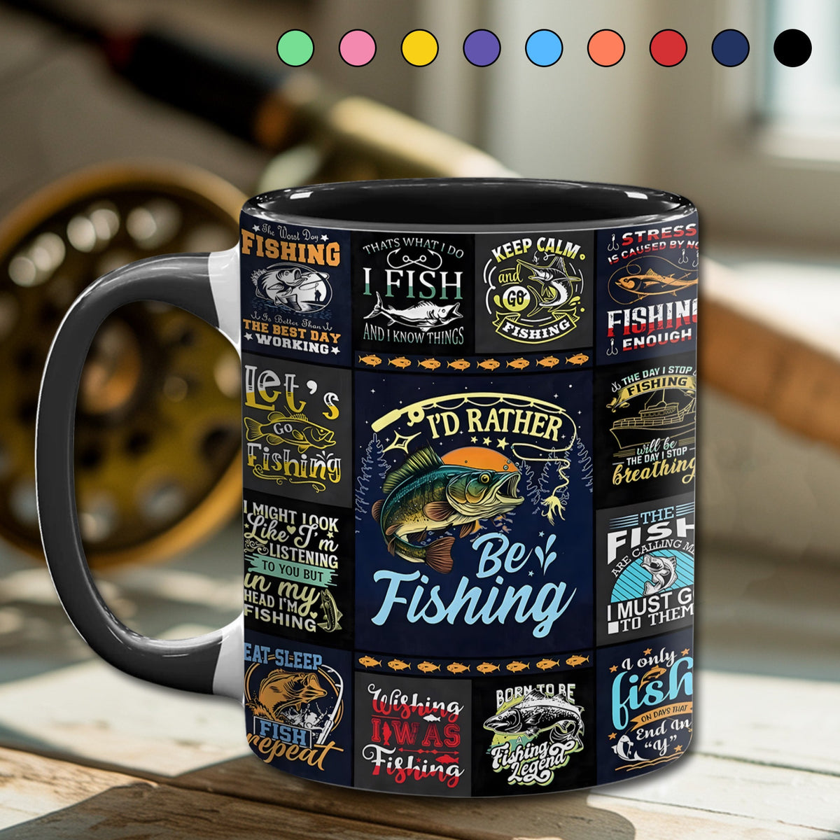 Fishing Collection Accent Mug