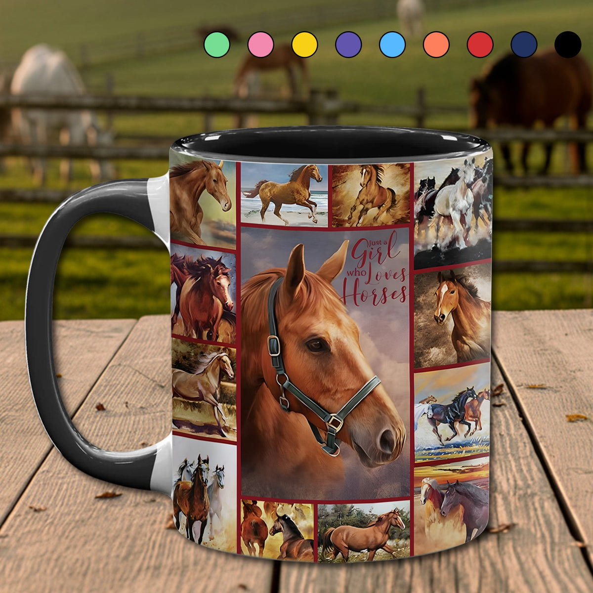 Love Horses - Horse Accent Mug