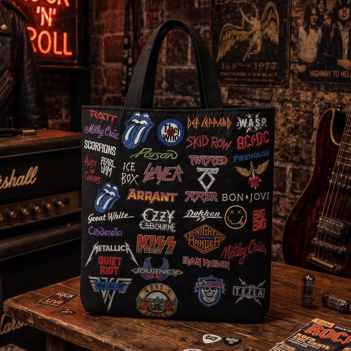 Rock Lovers - Classic Rock  Legends Editions Tote Bag Version 1