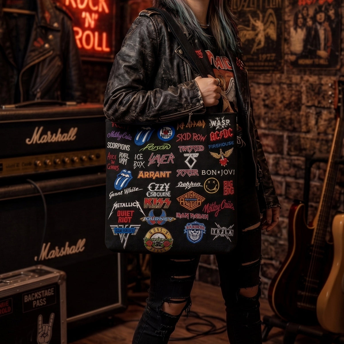 Rock Lovers - Classic Rock  Legends Editions Tote Bag Version 1