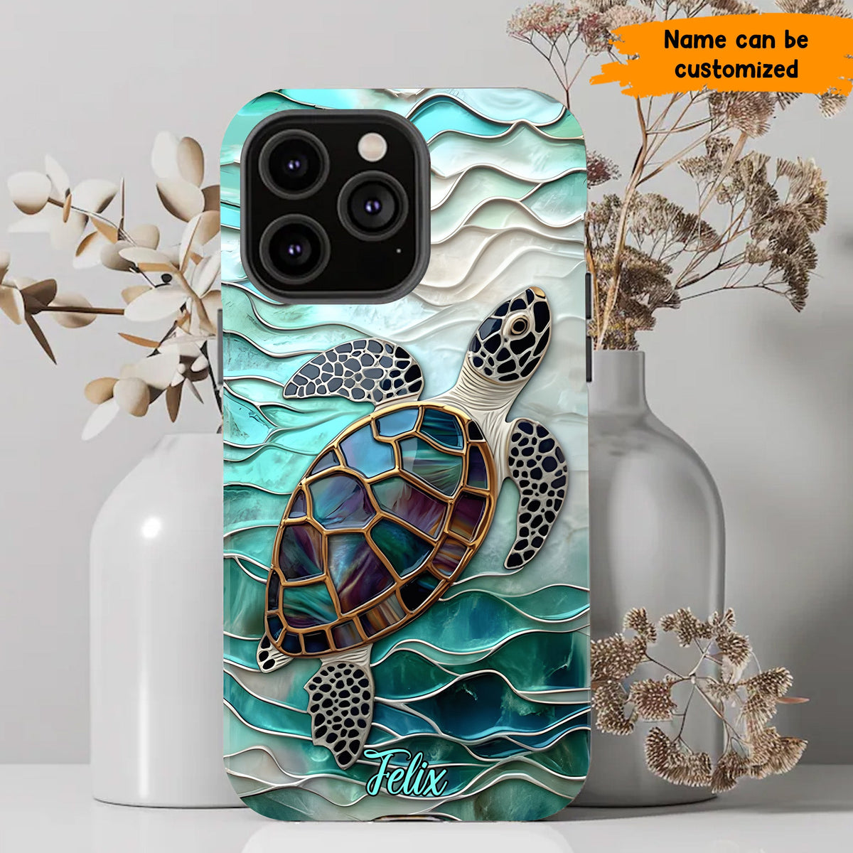 Personalized Sea Turtle Ocean Phone Case