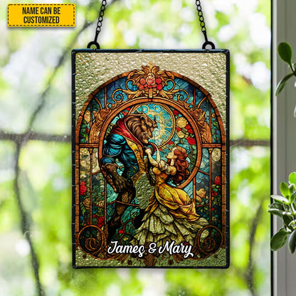 Personalized Couple Water Ripple Acrylic Suncatcher