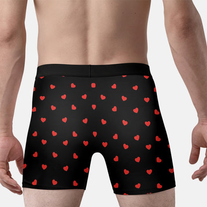 Think of Me When You Take Your Pants Off – Personalized Couple Men’s Boxer Briefs