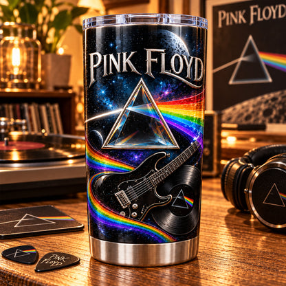 Pink Floyd Rock Band Stainless Steel Tumbler, Classic Rock Music Travel Mug