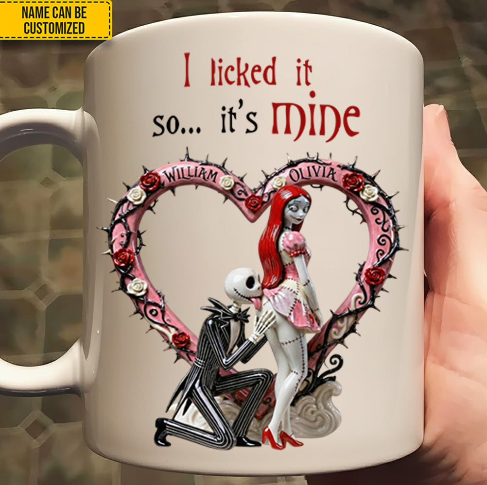 It's Mine - Personalized Couple White Mug