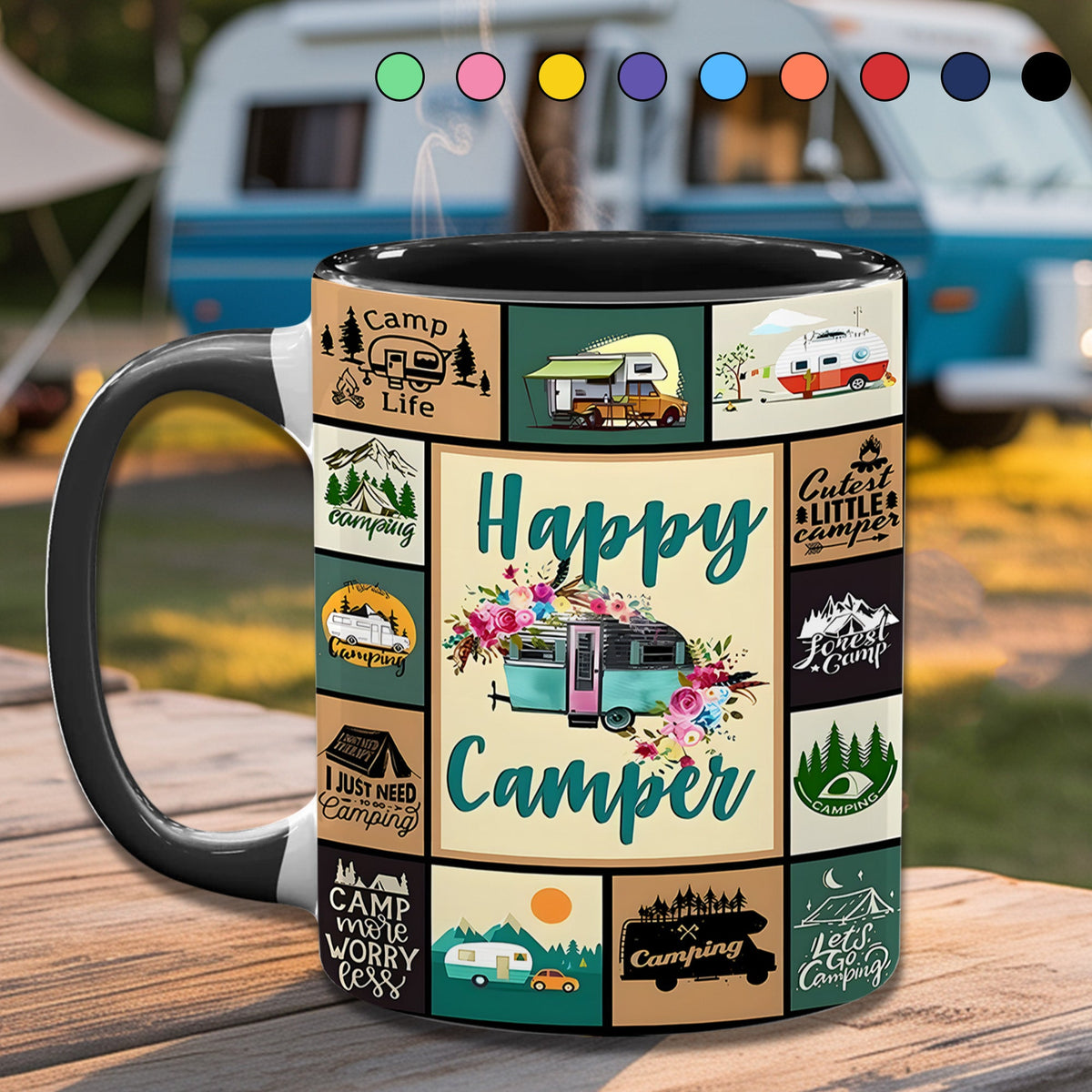 Happy Camper - The Camping Vintage Collection Accent Mug
