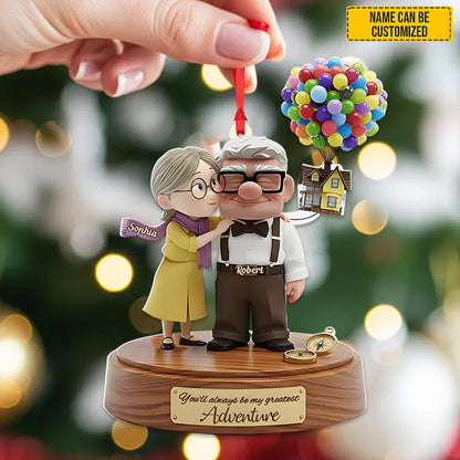 You'll Always Be My Greatest Adventure - Personalized Couple Ornament