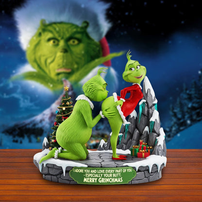 Monster Green Love – Personalized Christmas Acrylic Plaque