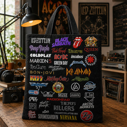 Rock Lovers - Classic Rock  Legends Editions Tote Bag Version 2
