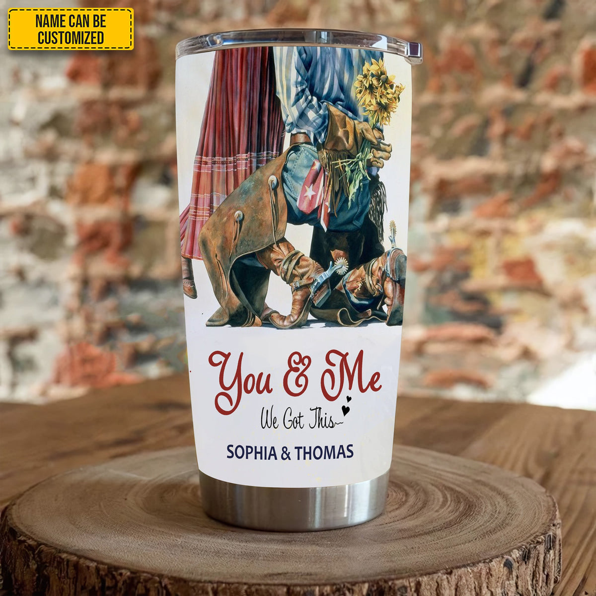 You & Me – We Got This - Personalized Couple Tumbler
