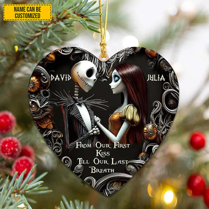 From Our First Kiss Till Our Last Breath - Personalized Couple Acrylic Ornament