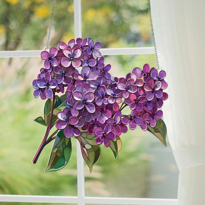 Lilac Flower Window Hanging Acrylic