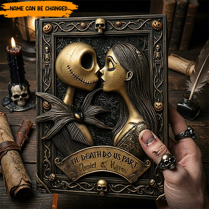 Personalized Gothic Couple Leather Journal
