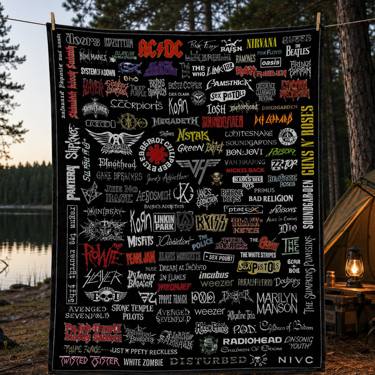 Rock Lovers - Classic Rock Legends Blanket Version 4