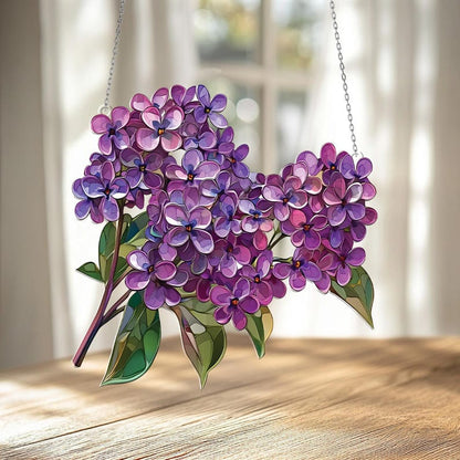 Lilac Flower Window Hanging Acrylic