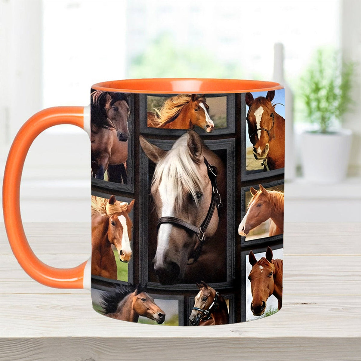 Loves Horses - Horse Accent Mug