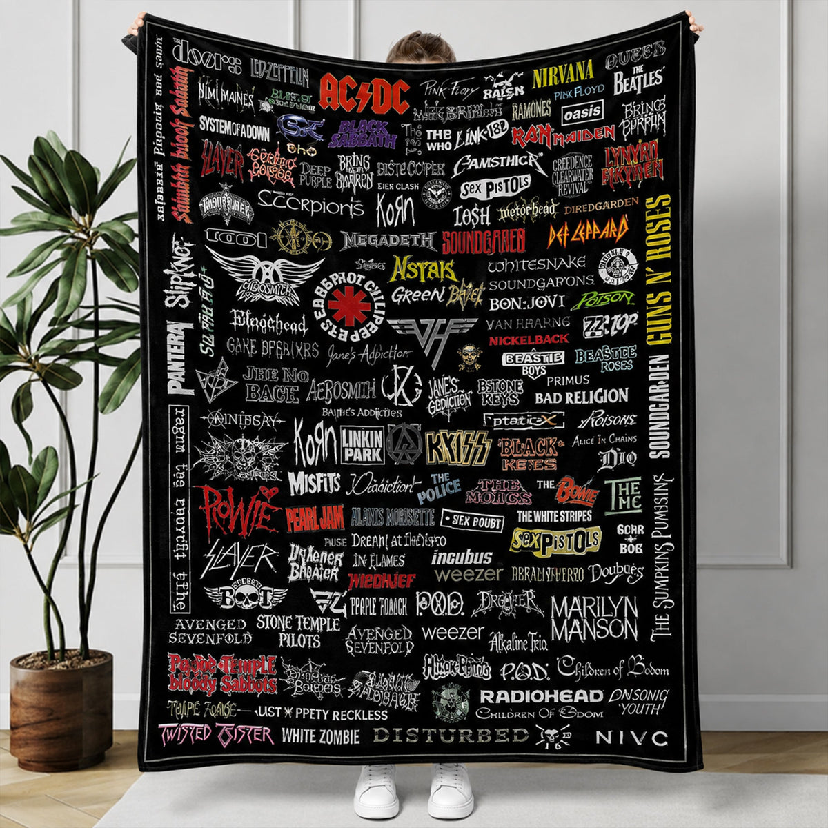 Rock Lovers - Classic Rock Legends Blanket Version 4